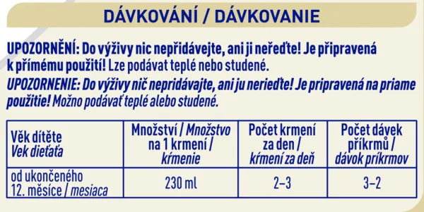 BEBA COMFORT 3 HM-O, Tekutá batoľacia mliečna výživa 12+, tetra pack, 500 ml