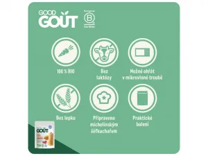 Good Gout Bio Maslová tekvica s jahňacím mäsom 3 x 190 g,GOOD GOUT BIO Maslová tekvica s jahňacím mäsom 190 g