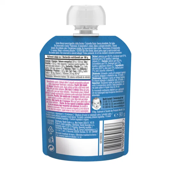 GERBER Natural kapsička jablko, čučoriedka a banán 90 g