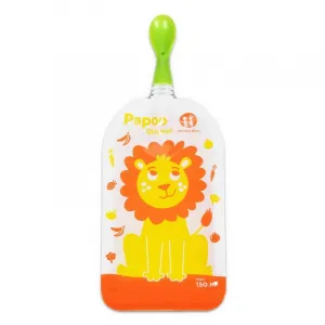 PETITE&MARS - Kapsička na jedlo Papoo Original Lion 6 ks