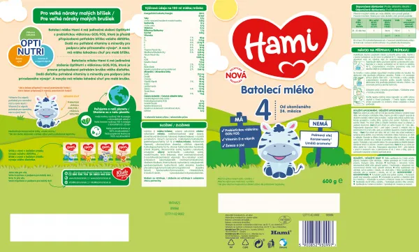 Hami 4 600g,HAMI 4 Mlieko batoľacie 600 g