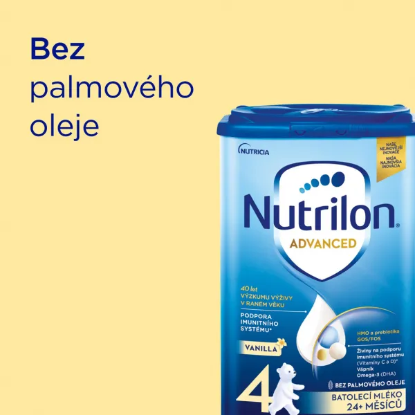 Nutrilon 4 Advanced Vanilla 800 g,NUTRILON Mlieko batoľacie 4 Advanced Vanilla 6x 800 g, 24+
