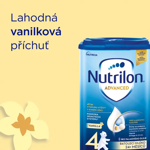 Nutrilon 4 Advanced Vanilla 800 g,NUTRILON Mlieko batoľacie 4 Advanced Vanilla 6x 800 g, 24+