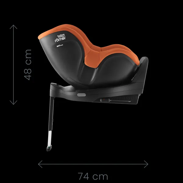 BRITAX RÖMER Autosedačka Dualfix Pro (0-105 cm) Graphite Marble Diamond collection