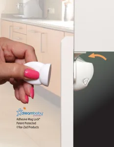 DREAMBABY Zámky magnetické 2 kusy + magnetický kľúč
