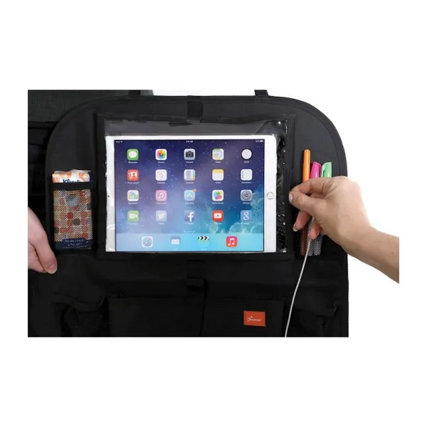 DREAMBABY Organizér na zadné sedadlo auta s držiakom na tablet čierny,DREAMBABY Organizér na zadné sedadlo auta s držiakom na tablet čierny