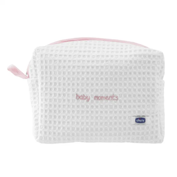 Chicco Baby Moments tuhé mydlo na ruky 100 g + detský šampón na vlasy 200 ml + šampón na celé telo pre deti 200 ml + kozmetická taška darčeková sada,C
