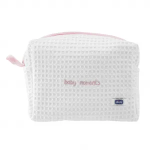 Chicco Baby Moments tuhé mydlo na ruky 100 g + detský šampón na vlasy 200 ml + šampón na celé telo pre deti 200 ml + kozmetická taška darčeková sada,C