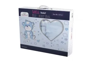 BABYMATEX Deka Shell modrá 80x100 cm