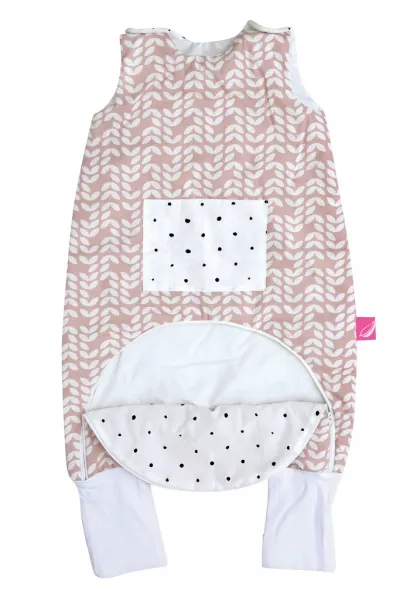 MOTHERHOOD - Vak spací s nohavicami a vreckom Pink Classics 1-1,5r 2 tog