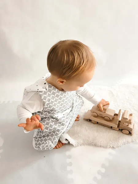 MOTHERHOOD - Vak spací s nohavicami a vreckom Pink Classics 1-1,5r 2 tog