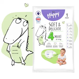 BELLA Baby Happy Soft&Delicate Size 4 Maxi jednorazové plienky 8-14 kg 14 ks