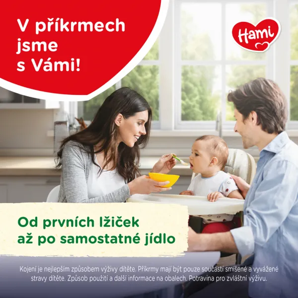 Hami s tekvicou a kuraťom 200 g,HAMI Príkrm mäsovo-zeleninový Cestoviny s tekvicou a kuracím mäsom 200g