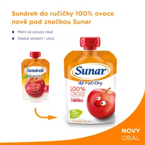 Sunárek do ručičky jablko 100 g,SUNAR Kapsička Do ručičky jablko 100 g