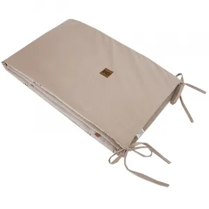 EKO Chránič do postieľky VELVET Bees Beige 360x35 cm