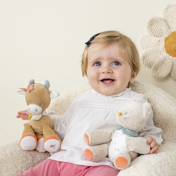 NATTOU Mačička plyšová mini Lana 20 cm Mila, Zoe & Lana