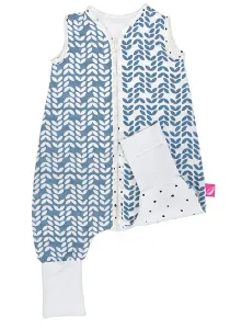 MOTHERHOOD Vak spací mušelínový s nohavicami Blue Classics 12-18m 0,5 tog