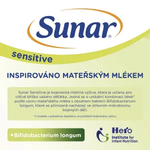 SUNAR Sensitive 1 Mlieko počiatočné 500 g, 0m+