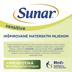 SUNAR Sensitive 2 Mleko následné 500 g, 6m+