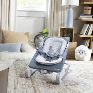 Vibrujúce lehátko Ingenuity Happy Belly™ Rock-to-Bounce – Chambray