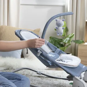 Vibrujúce lehátko Ingenuity Happy Belly™ Rock-to-Bounce – Chambray