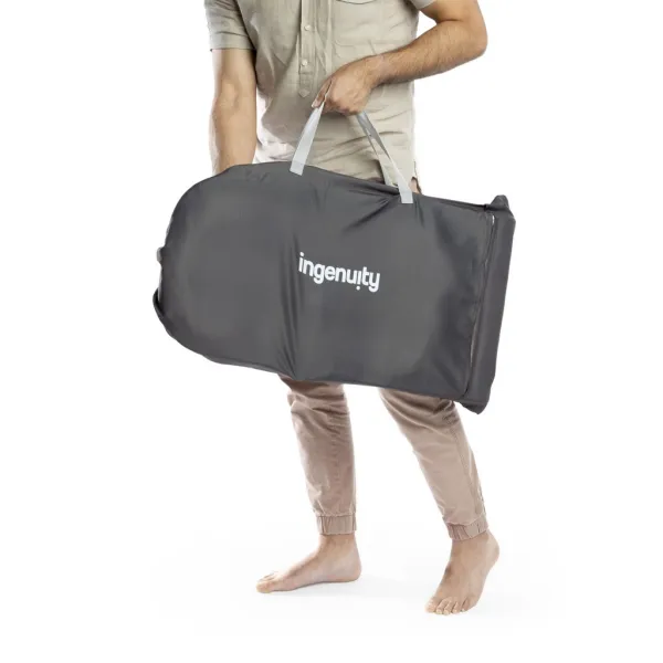 Vibrujúce lehátko Ingenuity Happy Belly™ Rock-to-Bounce – Chambray