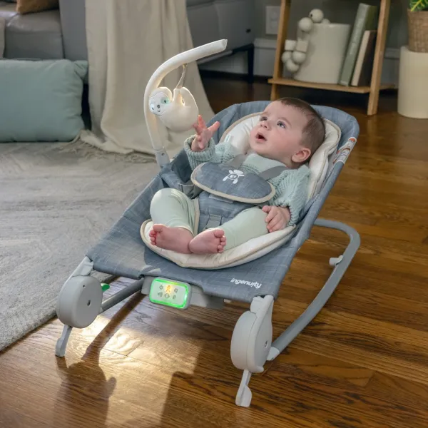 Vibrujúce lehátko Ingenuity Happy Belly™ Rock-to-Bounce - Parker™