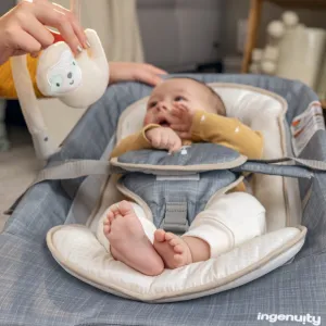 Vibrujúce lehátko Ingenuity Happy Belly™ Rock-to-Bounce - Parker™