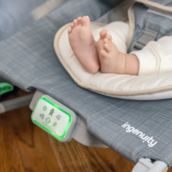 Vibrujúce lehátko Ingenuity Happy Belly™ Rock-to-Bounce - Parker™