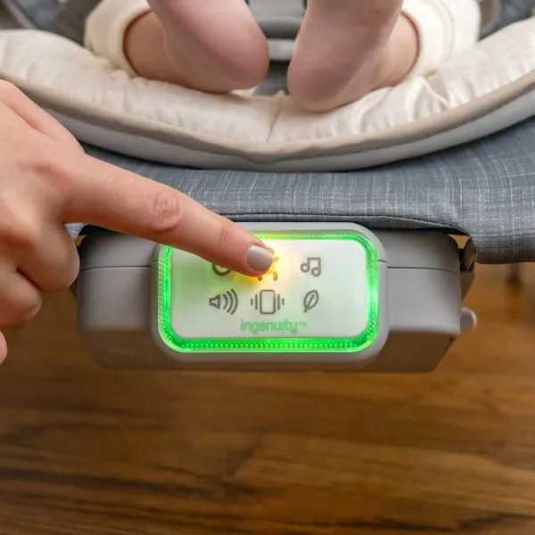 Vibrujúce lehátko Ingenuity Happy Belly™ Rock-to-Bounce - Parker™