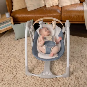 Hojdačka Ingenuity Swing 'n Go Chambray