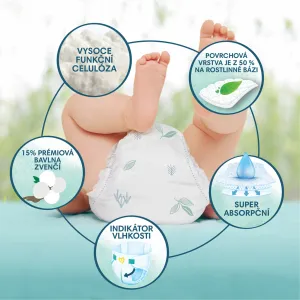 PAMPERS Plienky jednorázové Harmonie Baby veľ. 3, 186 ks, 6kg-10kg