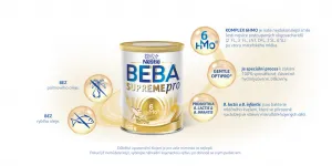 BEBA SUPREMEpro 2, 6 HMO, následné dojčenské mlieko, 800 g, od uk. 6. mesiace