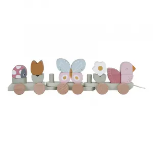 Little Dutch Train Flowers & Butterflies vláčik z dreva 18 m+ Flowers & Butterflies 1 ks