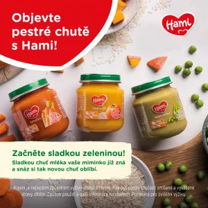 HAMI Príkrm mäsovo-zeleninový  Zelenina s králikom od uk. 4. mesiaca 125g
