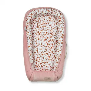 KLUPS Hniezdo pre bábätko Velvet Retro Flowers pink 80x45cm
