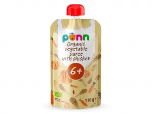 Salvest Kapsička Kuriatko so zeleninovým pyré 110 g,SALVEST Põnn BIO Kuriatko so zeleninovým pyré (110 g)