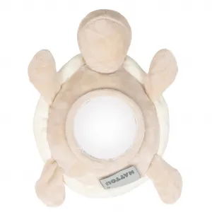 NATTOU Hračka plyšová korytnačka Lapidou 4 aktivity 19 cm Caramel
