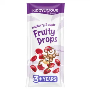 EXP: 31.01.2025 KIDDYLICIOUS Želé cukríky ovocné jablko a malina 64g