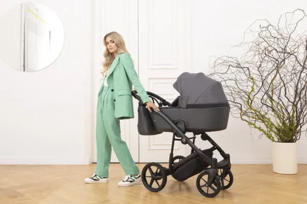 ADAMEX Kočík kombinovaný Mobi New Lux Blue