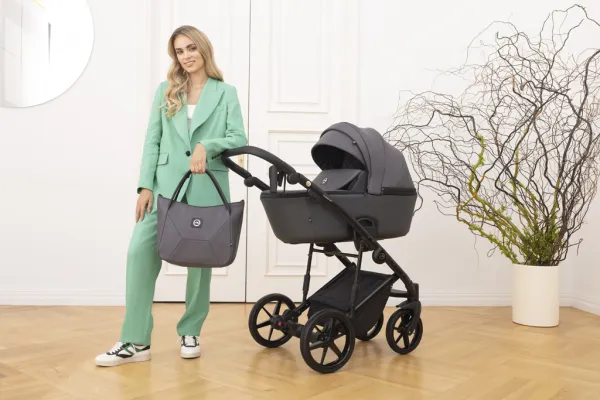ADAMEX Kočík kombinovaný Mobi New Lux Blue