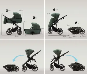 ADAMEX Kočík kombinovaný Mobi New Lux Blue