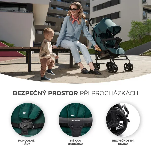 Golfový kočík Kinderkraft Tik Farba: Beige