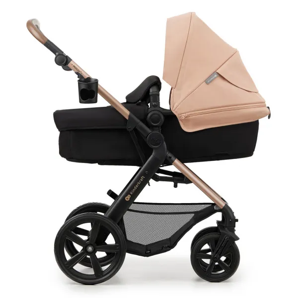 KINDERKRAFT - Kočík kombinovaný Moov 2 3v1 Sand Beige - penové kolesá