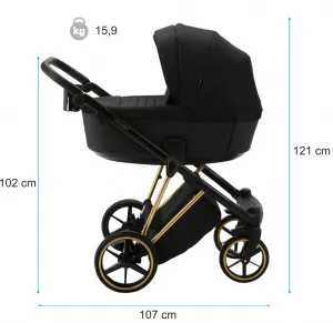 ADAMEX Kočík kombinovaný Belissa Special Edition Grafit/Gold