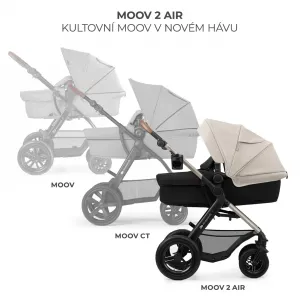 KINDERKRAFT - Kočík kombinovaný Moov 2 Air 3v1 Moonlight Grey