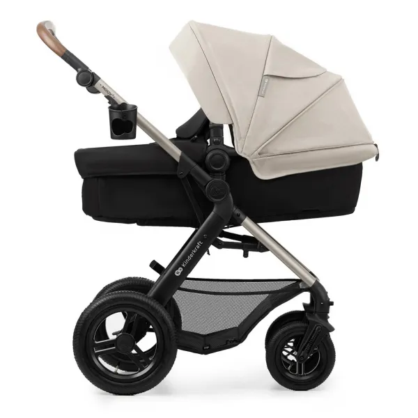 KINDERKRAFT - Kočík kombinovaný Moov 2 Air 3v1 Moonlight Grey