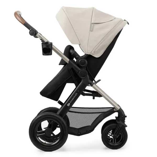 KINDERKRAFT - Kočík kombinovaný Moov 2 Air 3v1 Moonlight Grey