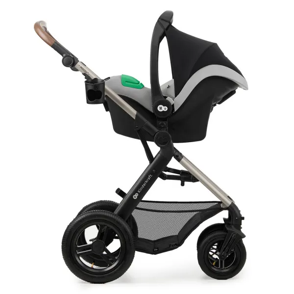 KINDERKRAFT - Kočík kombinovaný Moov 2 Air 3v1 Moonlight Grey