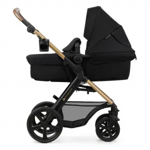 KINDERKRAFT - Kočík kombinovaný Moov 2 3v1 Pure Black - penové kolesá